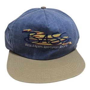 B.A.S.S. Bass Anglers Sportsman Society Fishing Fish Snapback Trucker Hat Cap‎